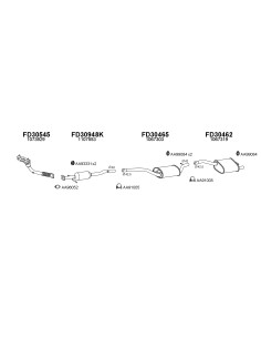 COMPATIBLE CON FORD FOCUS 1.4 16V 98 SILENCIOSO FRONTAL