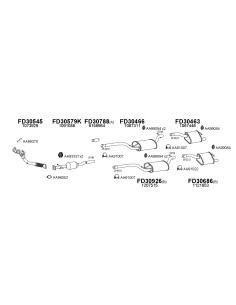 COMPATIBLE CON FORD FOCUS 1.6 16V 98 SILENCIOSO FRONTAL