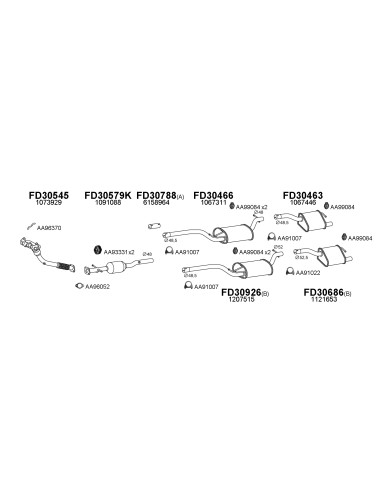COMPATIBLE CON FORD FOCUS 1.6 16V 98 SILENCIOSO...