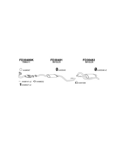 COMPATIBLE CON FORD ESCORT V VI VII ORION III...