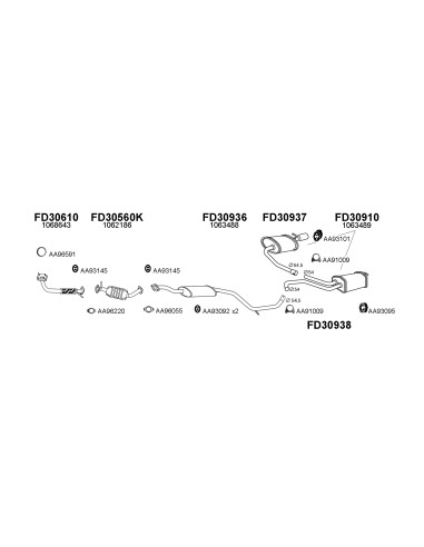 COMPATIBLE CON FORD MONDEO 1.6 1.8 2.0 CAT