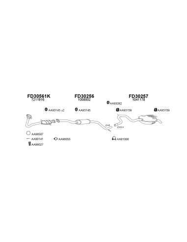 COMPATIBLE CON FORD MONDEO 1.6I 16V CAT