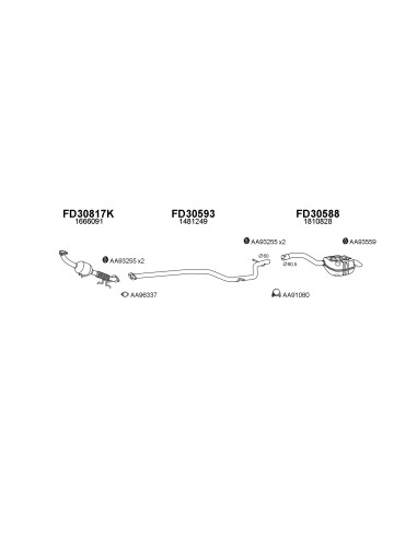 COMPATIBLE CON FORD GALAXY MONDEO 1.8 07 TUBO...