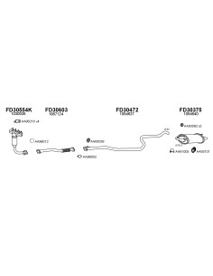COMPATIBLE CON FORD FIESTA 1.3i 9899 TUBO FRENTE