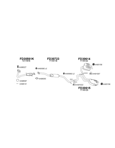 COMPATIBLE CON FORD MONDEO 2.0 i 16 V...