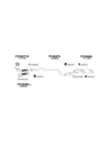 COMPATIBLE CON FORD COURIER 1.8TD 00 SILENCIOSO...
