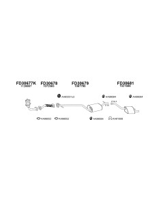 COMPATIBLE CON FORD FOCUS 1.8i 16V 9801 SILENCIOSO INTERNO