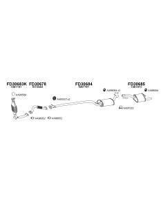 COMPATIBLE CON FORD FOCUS 2.0 98 SILENCIOSO FRENTE