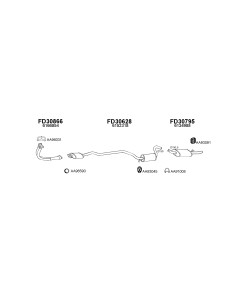 COMPATIBLE CON FORD ESCORT KAT 1.4 SILENCIOSO TRASERO...