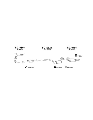 COMPATIBLE CON FORD ESCORT KAT 1.4 SILENCIOSO...