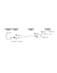 COMPATIBLE CON FORD FOCUS 1.6 1.8 TDCI 11 04 TUBO FRONTAL