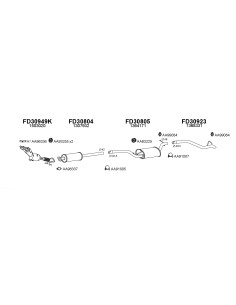 COMPATIBLE CON FORD FOCUS 1.4 6 8 2.0 07 05 TUBO SAIDA