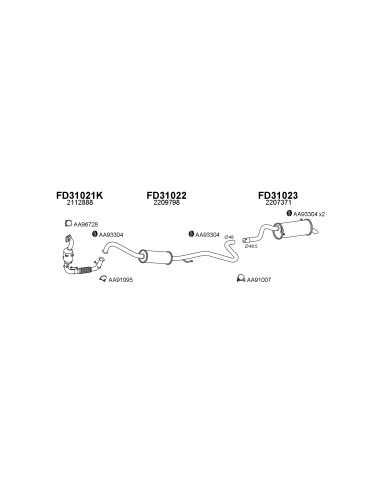 COMPATIBLE CON FORD FIESTA ECOSPORT 1.0 05 1705...