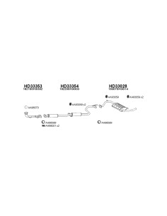 COMPATIBLE CON HONDA CIVICON 1.2 3 4 GL SILENCIOSO TRASERO