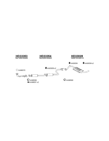 COMPATIBLE CON HONDA CIVICON 1.2 3 4 GL...