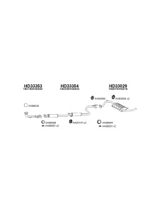 COMPATIBLE CON HONDA CIVICON 1.4 1.5 8789 SILENCIOSO TRASERO