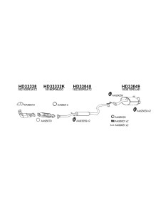 COMPATIBLE CON HONDA CIVICON 1.6 VTEC 91 SILENCIOSO TRASERO