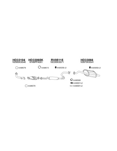 COMPATIBLE CON HONDA CONCERTO 1.5i KAT...
