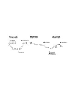 COMPATIBLE CON HONDA JAZZ 1.2I 02 SILENCIOSO TRASERO
