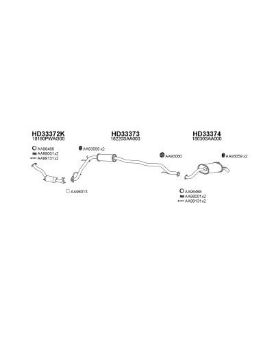 COMPATIBLE CON HONDA JAZZ 1.2I 02 SILENCIOSO...