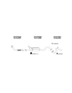 COMPATIBLE CON HYUNDAI H100 2.5D 93 TUBO SAIDA