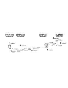 COMPATIBLE CON HYUNDAI ATOS 1.0 98 SILENCIOSO TRASERO