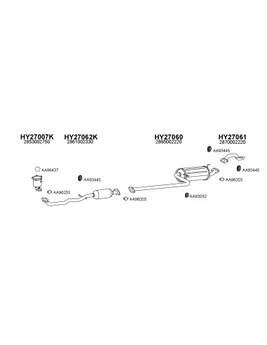 COMPATIBLE CON HYUNDAI ATOS 1.0 98 SILENCIOSO...