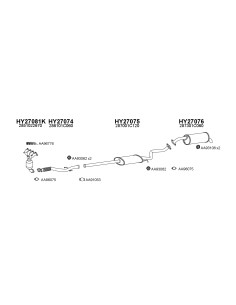 COMPATIBLE CON HYUNDAI GETZ 1.3i 12V HB 03 SILENCIOSO...