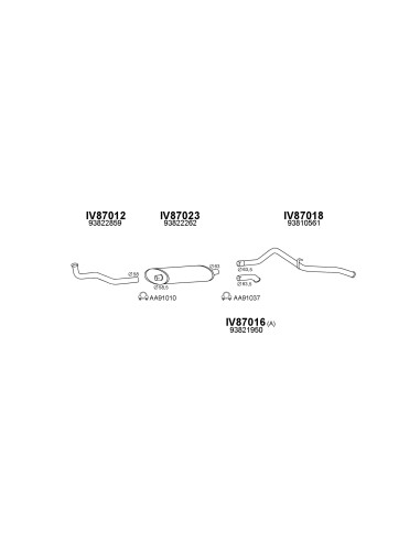 COMPATIBLE CON IVECO TURBO DAILY 2.5D 2.8D...