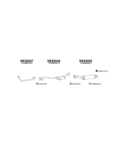 MERCEDES 200D/220D*SIL.FRT