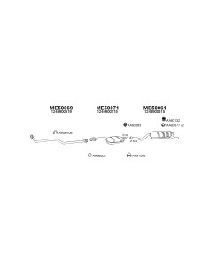 COMPATIBLE CON MERCEDES 200 D 85 TUBO COLECTOR