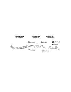 COMPATIBLE CON MERCEDES 200 220 2.0 2.2 KAT SILEN FRONTAL