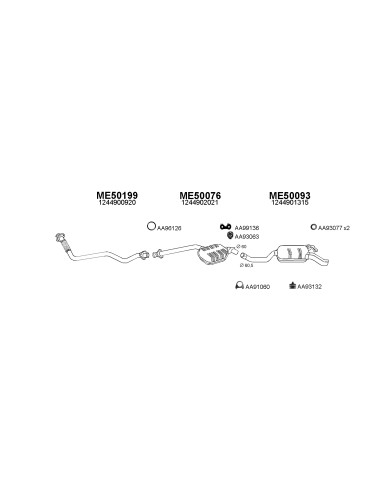 COMPATIBLE CON MERCEDES 250 300 TD SILENCIOSO...