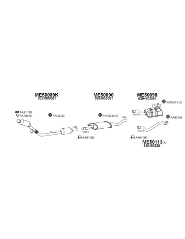 COMPATIBLE CON MERCEDES VITO 2.2 CDI 03...