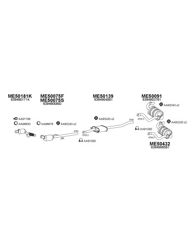 COMPATIBLE CON MERCEDES VIANO VITO SWB 2.1...