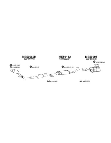 COMPATIBLE CON MERCEDES VITO 2.1 CDI 09 03...