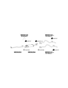 COMPATIBLE CON MERCEDES SPRINTER 2.3D 95 TUBO SAIDA