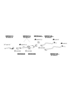 COMPATIBLE CON MERCEDES SPRINTER 2.2 CDI 00 TUBO SAIDA