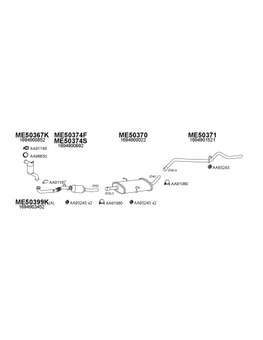 COMPATIBLE CON MERCEDES A160 A180 A200 2.0CDI...