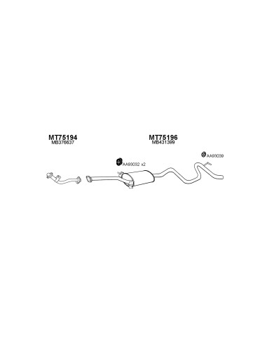 COMPATIBLE CON MITSUBISHI L300 DIES LWB 86...