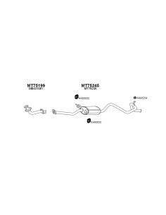 COMPATIBLE CON MITSUBISHI L300 TD 4X4 88 TUBO FRONTAL