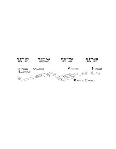 COMPATIBLE CON MITSUBISHI PAJERO 2.5 TD 8691...