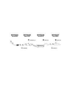 COMPATIBLE CON MITSUBISHI PAJERO 2.5 TD 90 SILENCIOSO MEDIO