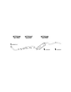 COMPATIBLE CON MITSUBISHI MONTERO 2.3 5 TD 19841987...