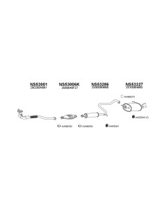 COMPATIBLE CON NISSAN MICRA 1.0 8285 SILENCIOSO FRONTAL