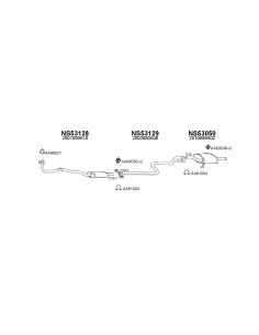 COMPATIBLE CON NISSAN SUNNY 1.3 SILENCIOSO TRASERO