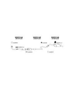 COMPATIBLE CON NISSAN PRIMERA 90 SILENCIOSO FRONTAL 1.6