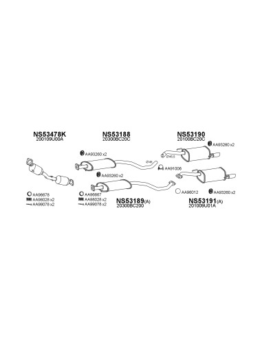 COMPATIBLE CON NISSAN PICKUP 2.2 D 80 TUBO COLETOR