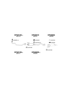 COMPATIBLE CON OPEL KADETT 2 VOL SILENCIOSO TRASERO