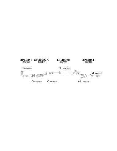 COMPATIBLE CON OPEL CORSA 1.2 4 6 KAT...